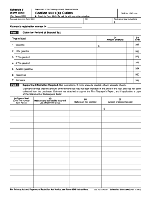 8849 Schedule 4081 Form