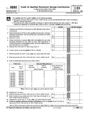  Form 8880 2003