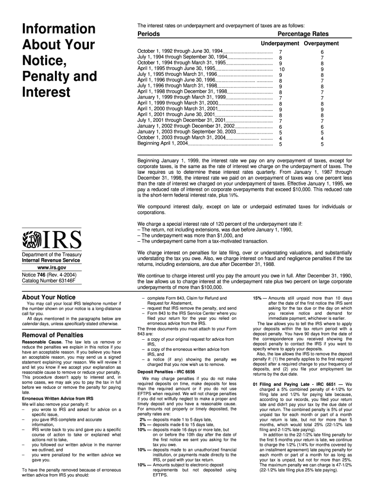 746 Tax Form