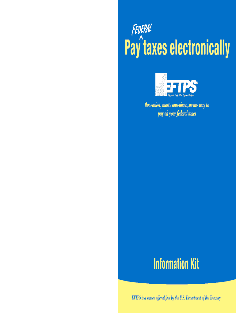 Publication 4130 Rev April EFTPS Financial Institution Kit  Form