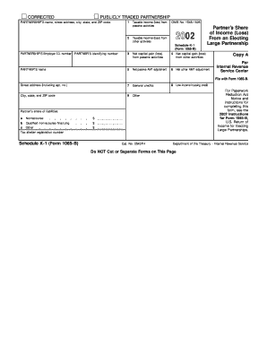 Form 1065 B Schedule K 1 Fill in Version