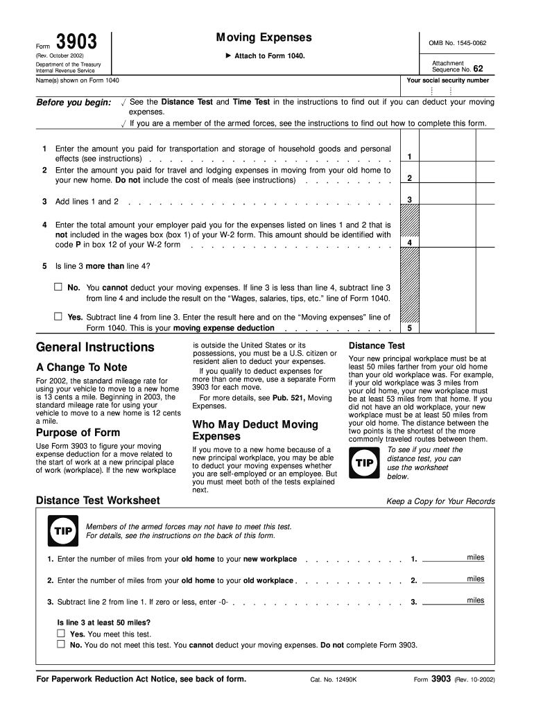 Form 3903