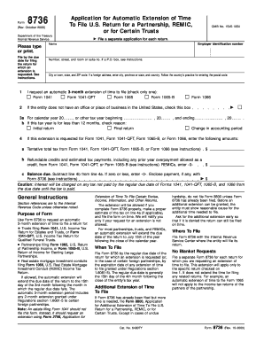 Irs Form 8736