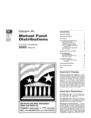 Tax Treatment of Distributions  Form