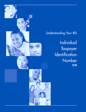 Publication 1915 Rev November Individual Taxpayer Identification Number, ITIN  Form