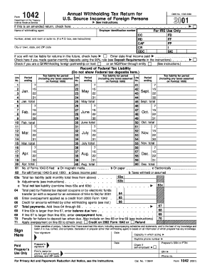 1545 0096 for IRS Use Only FD FF FP I SIC If This is an Amended Return, Check Here Name of Withholding Agent Number, Street, and  Form