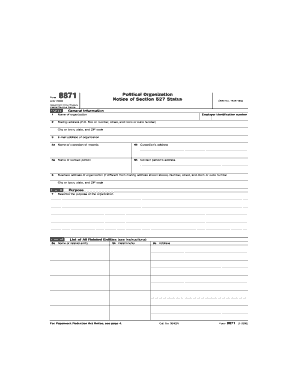 Irs F8871 Form