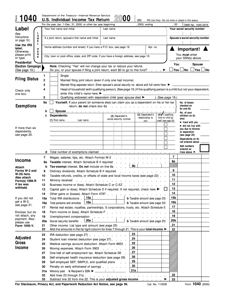 Printable Federal Tax Forms