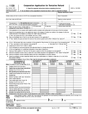 Form 1139