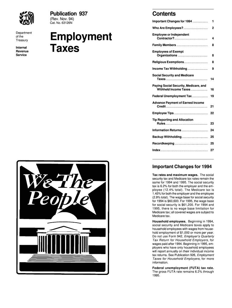  Irs Publication 937 Form 1994-2023