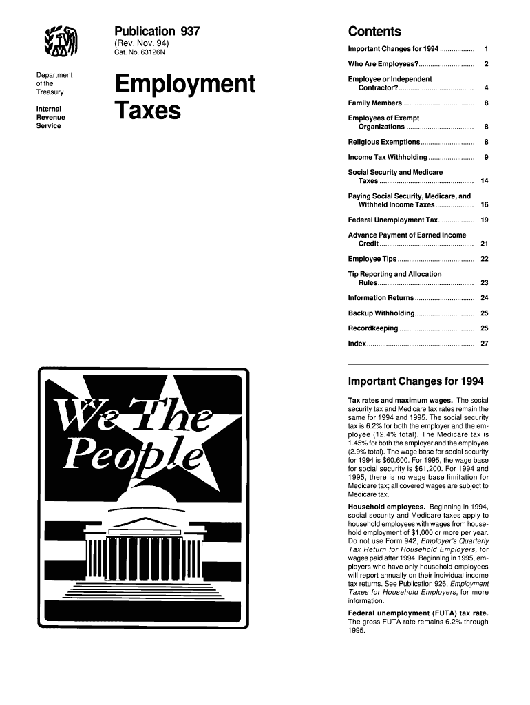  Irs Publication 937 Form 1994-2024