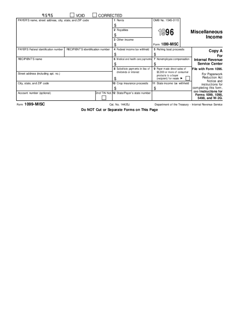  1099 Form 1996