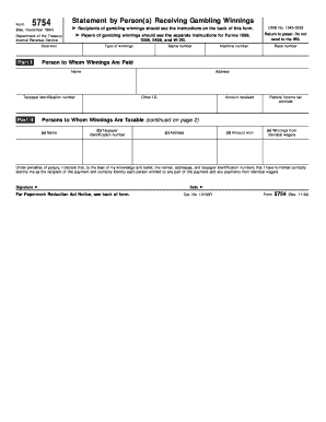 Form 5754 PDF