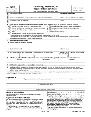 Form 1001