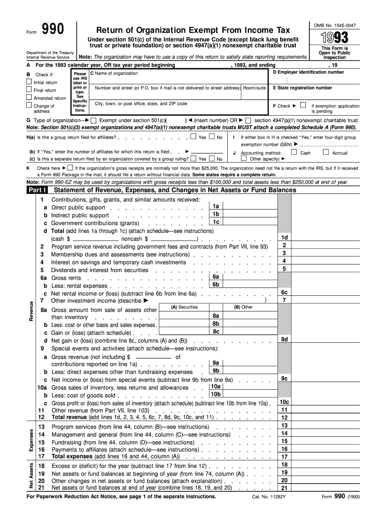 Form 990 Irs
