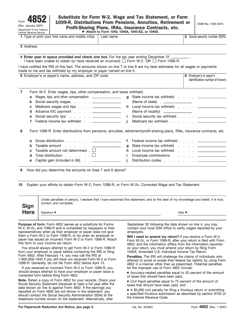 2010 4852 form