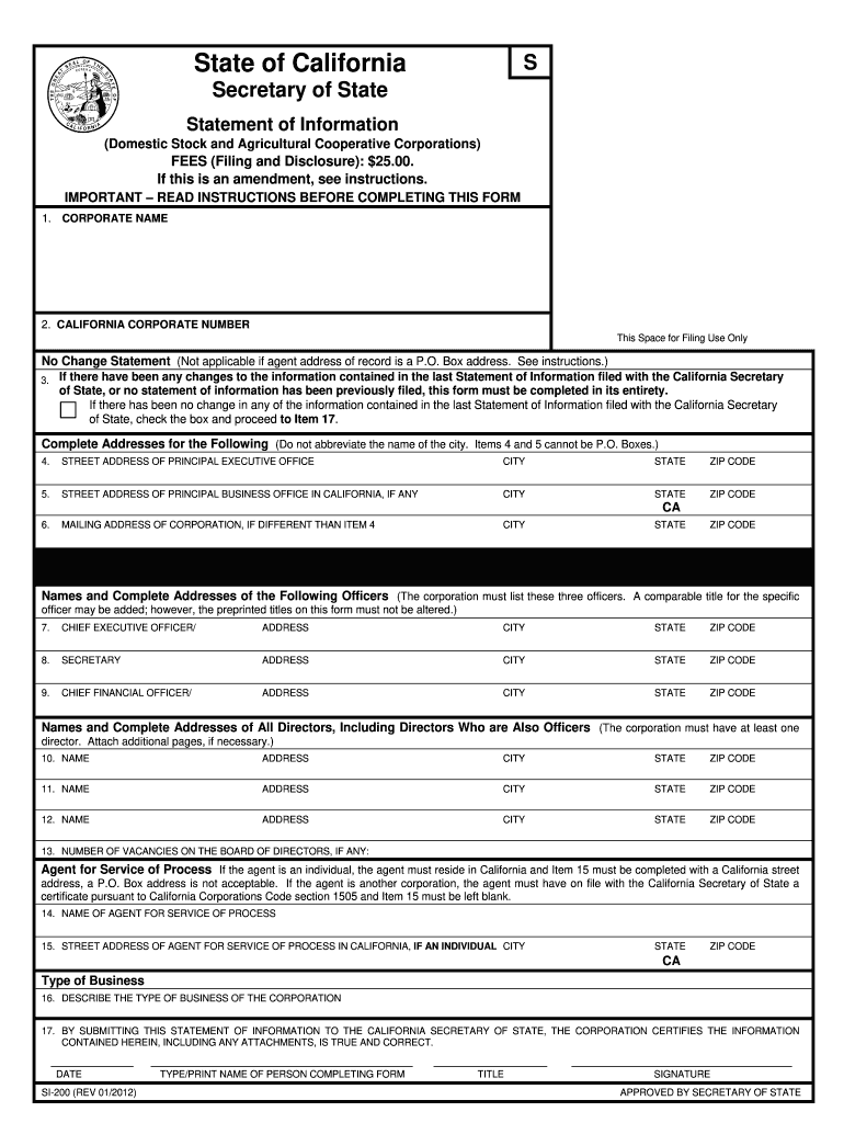 Si200  Form