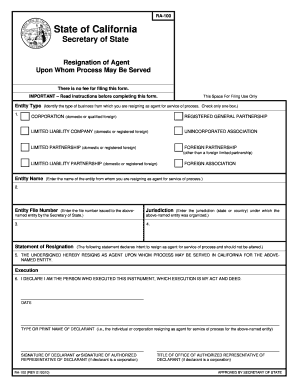 Ra 100 Form