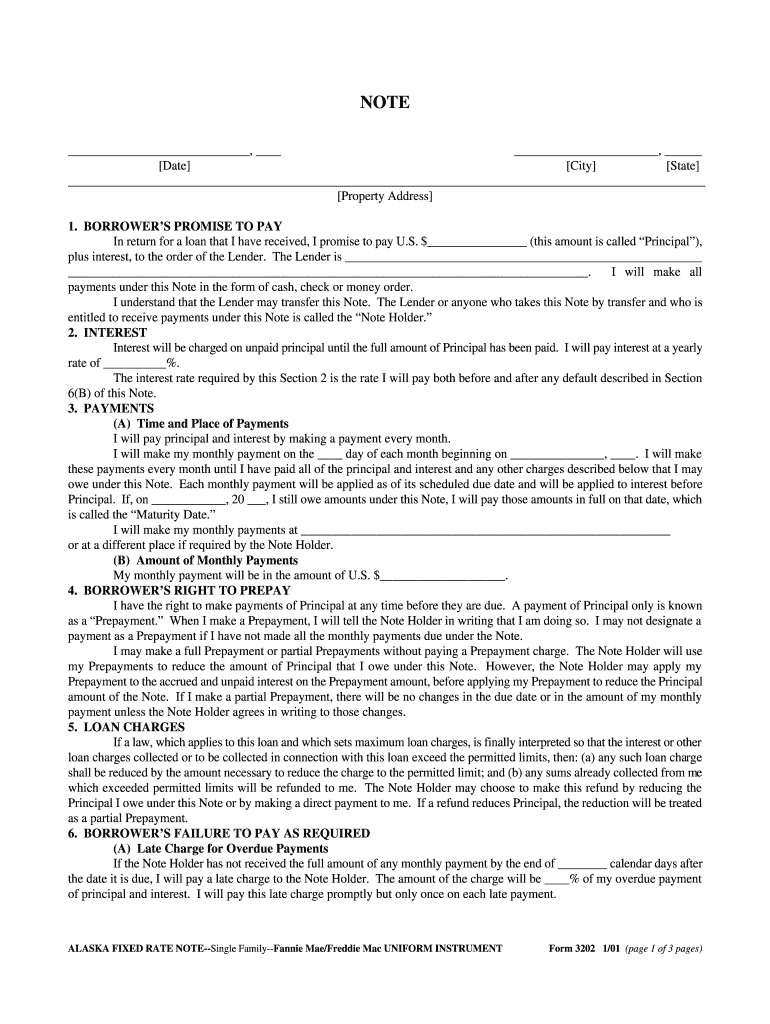  Alaska Fixed Rate Note Form 3202 PDF  EFannieMae Com 2001-2024