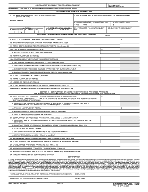 Progress Payment Request Form