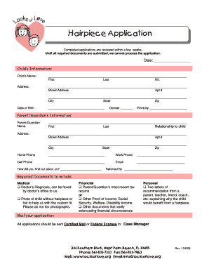  Love Application Form 2008-2024