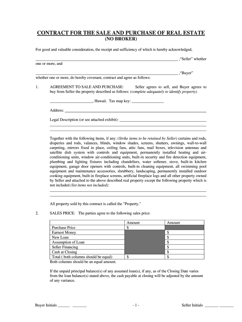 Hawaii Realtor Forms