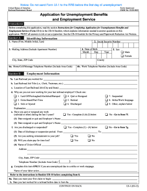 applying for unemployment benefits