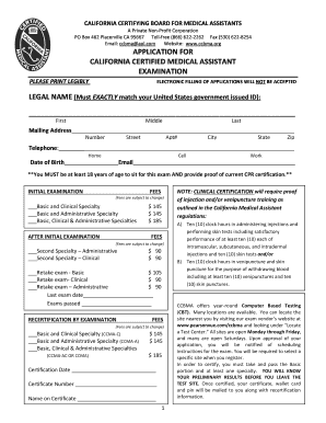 Ccbma Application  Form