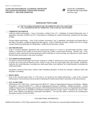 Boe 277  Form