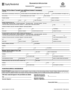 How to Fill Guarantor Form Equity