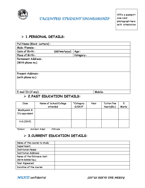 Mukti Scholarship  Form