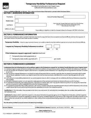  Aes Forbearance Form 2014-2024