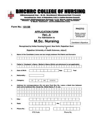 Guru Shri Gorakhnath Nursing College Admission Form