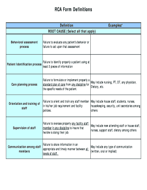 Rca Forms