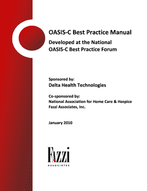 Oasis C Best Practice Manual Form