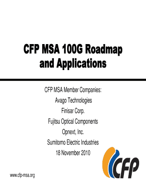 CFP MSA Member Companies  Form