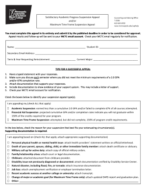 Mctc Appeal Form