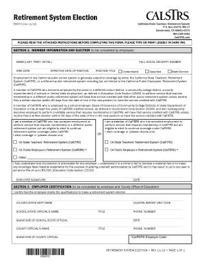 Permissive Membership Calstrs  Form