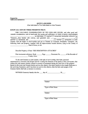 Ho to Add Parents as Joint Tenants with Full Right of Survivorship Form