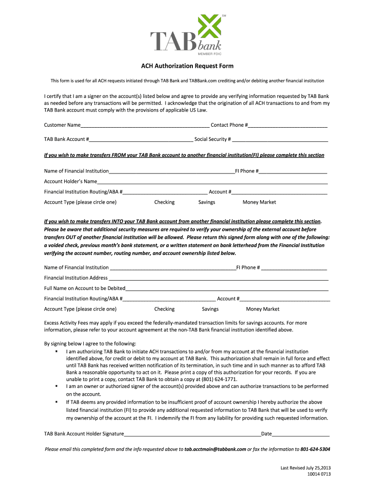 Generate Ach Forms 2013-2024