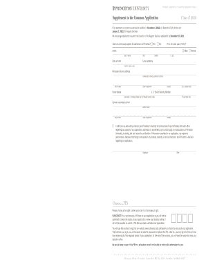 Common Application PDF Form