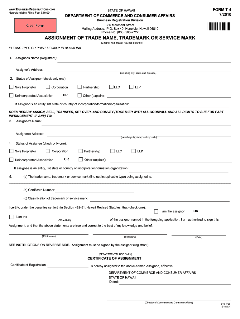 Hawaii Business Forms