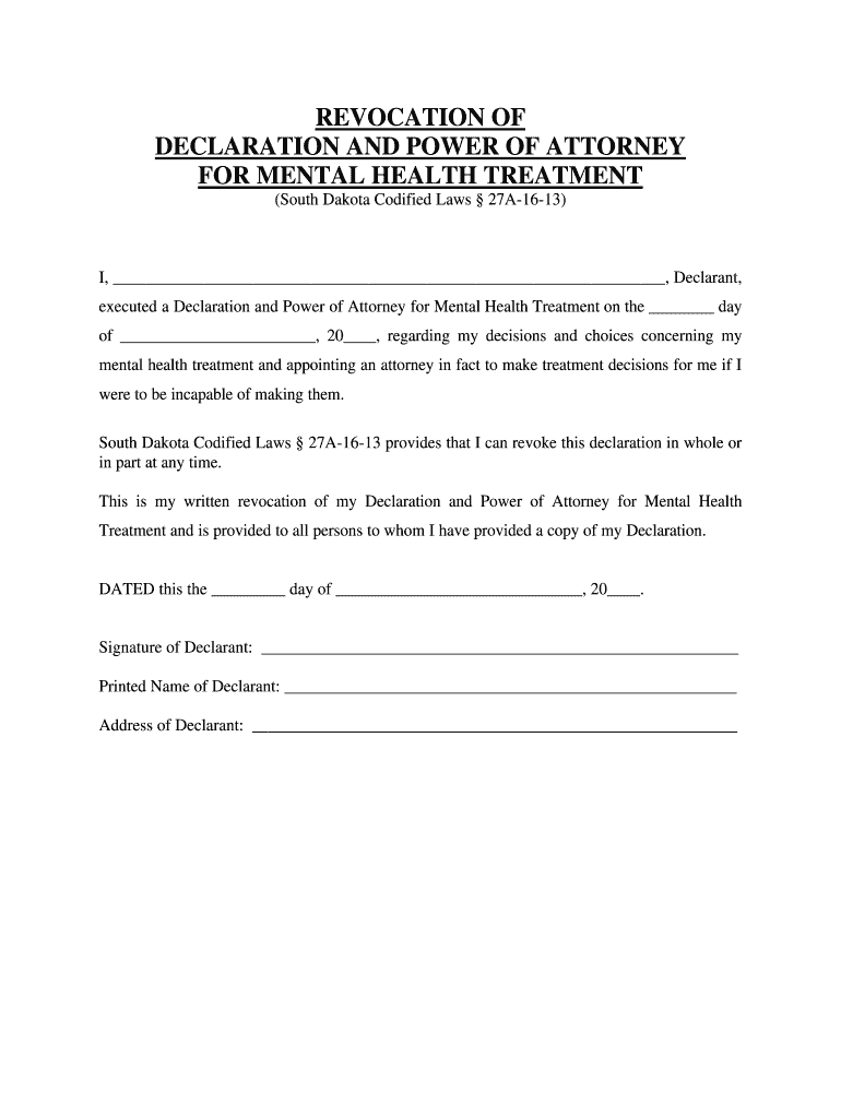 for MENTAL HEALTH TREATMENT  Form