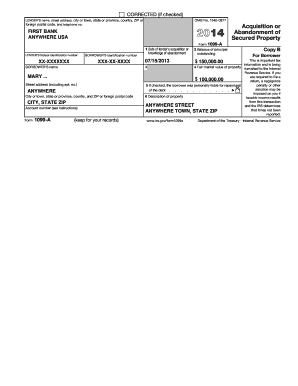 To See Mary&#039;s Form 1099 a IRS Irs