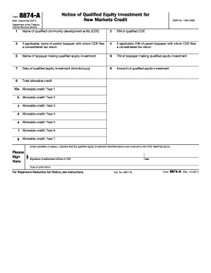 8874 a Form