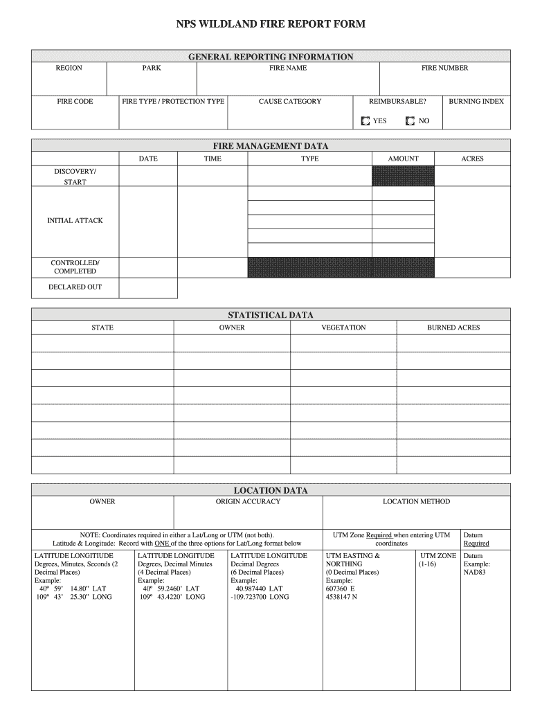 FIRE NAME Nifc Blm  Form