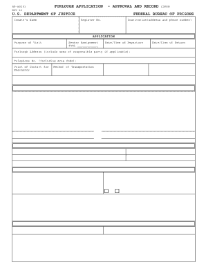 Application for Furlough  Form