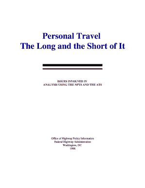 Personal Travel the Long and Short of it Ntl Bts  Form