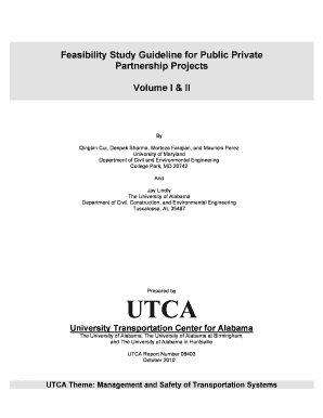 Feasibility Study Guideline for Public Private  Form