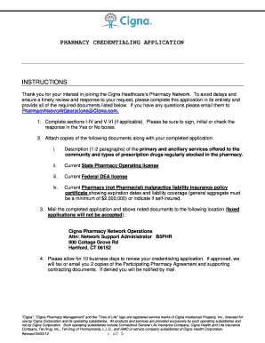 Get and Sign Pharmacy Credentialing Application 04 02 12 DOC 2012-2022 Form